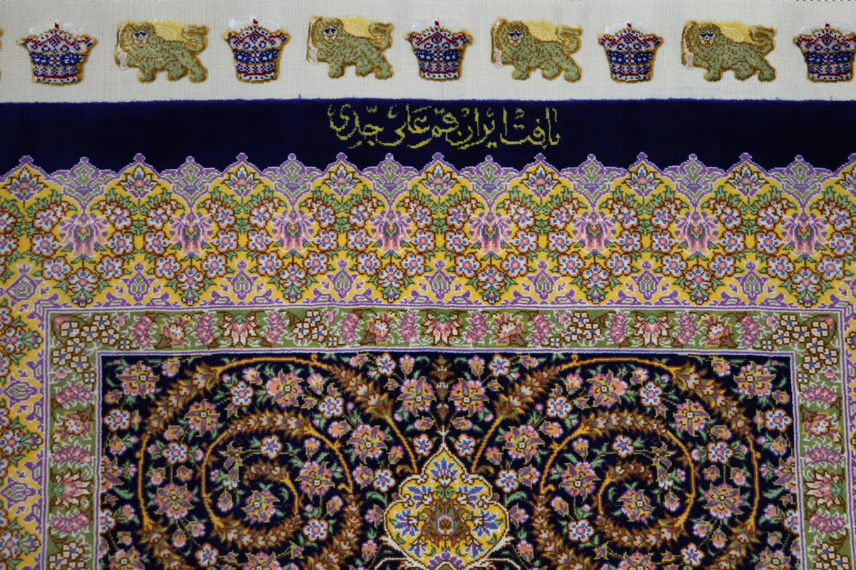 【ジェッディ工房】静寂のネイビーに咲く、黄金の輝きが贈る至高の一枚 ID25031