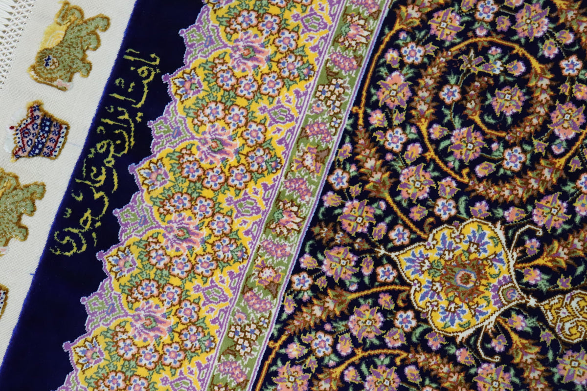 【ジェッディ工房】静寂のネイビーに咲く、黄金の輝きが贈る至高の一枚 ID25031