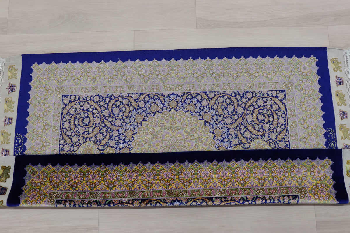 【ジェッディ工房】静寂のネイビーに咲く、黄金の輝きが贈る至高の一枚 ID25031