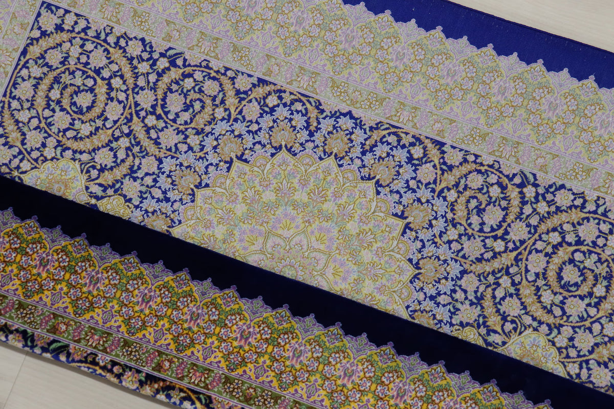 【ジェッディ工房】静寂のネイビーに咲く、黄金の輝きが贈る至高の一枚 ID25031