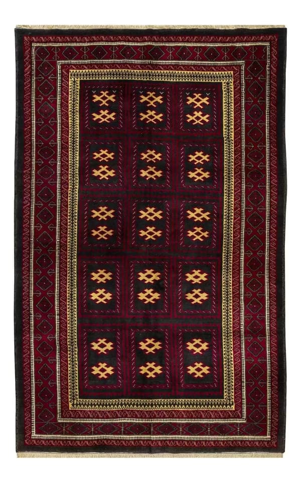 バルーチ産 遊牧民 手織りウール 大サイズ 170×256cm (No.75)