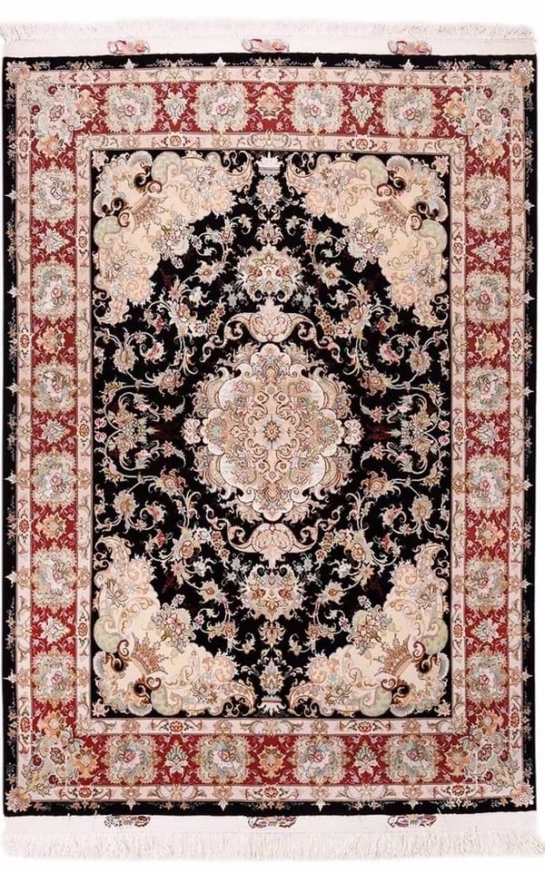 Hand-Woven Tabriz Wool Khatibi 150×200cm (No.98)