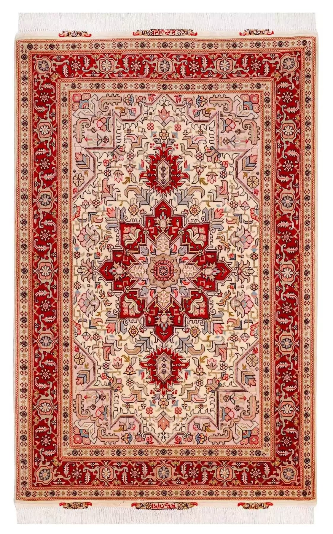 ペルシャ絨毯【タブリーズ産】ヘリス柄 tabriz-119（約1.5㎡）