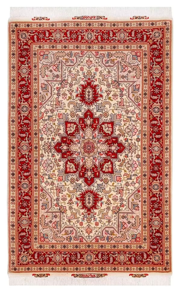 Tabriz Hand-Woven Wool Harris 103x158cm (No.119)