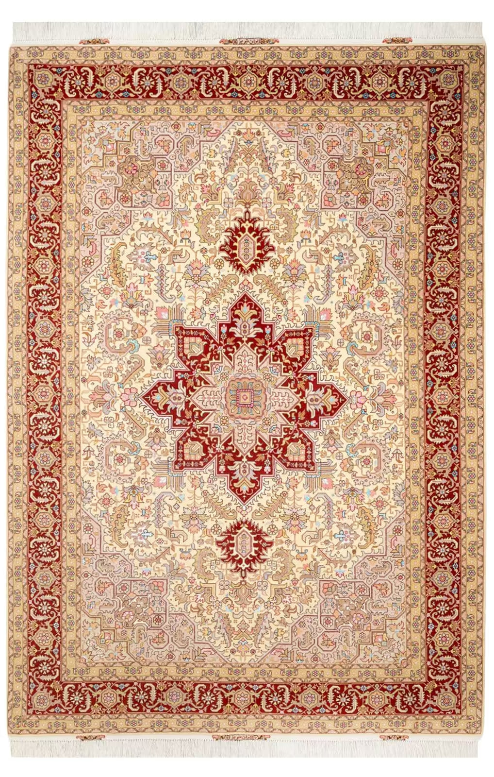 ペルシャ絨毯【タブリーズ産】ヘリス柄 tabriz-129（約6㎡） 2