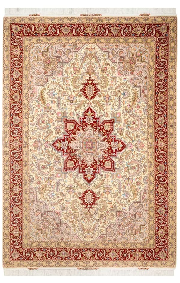 Rare Large Handwoven Wool Tabriz Harris 200x305cm (No.129)