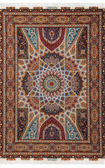 ペルシャ絨毯【タブリーズ産】ゴンバド柄 tabriz-130（約3㎡）