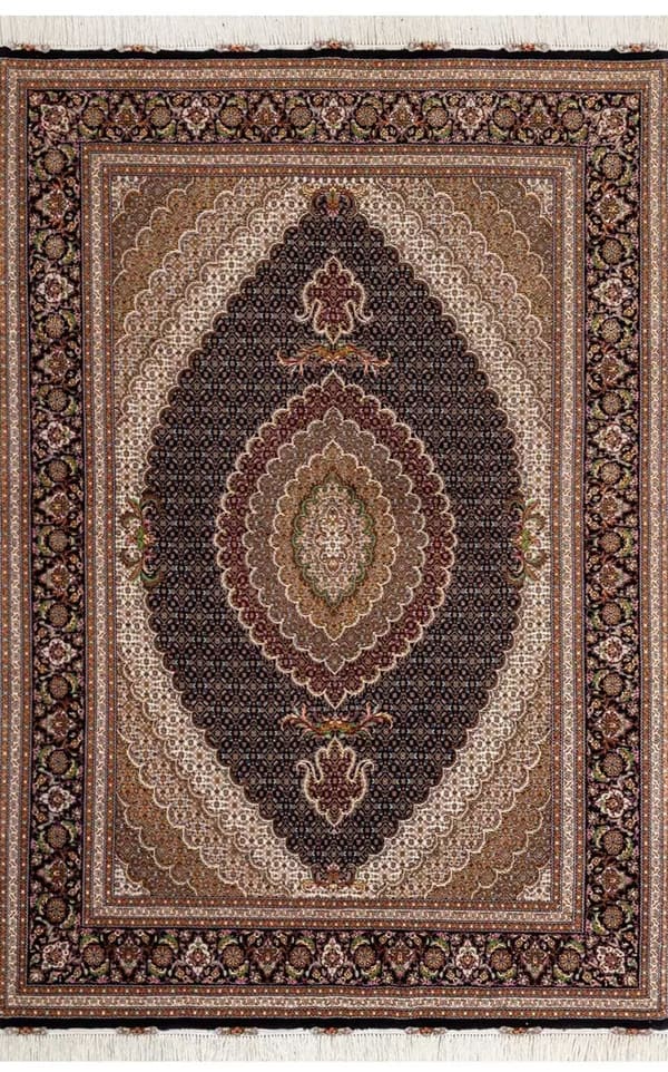 Hand-woven Wool Tabriz Mahi 150x200cm (No.131)