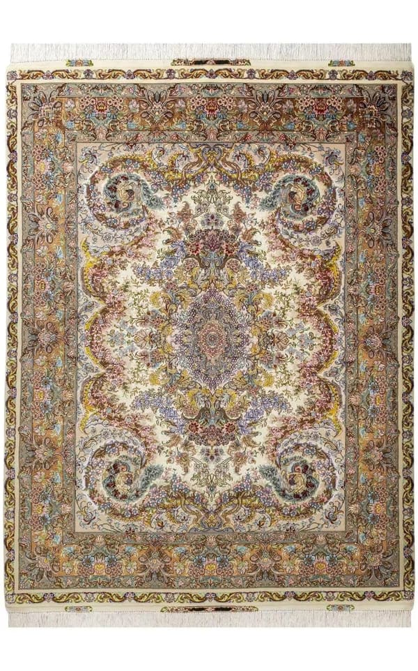 タブリーズ産 手織りウール 手織り 150×200cm (No.145)