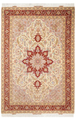 ペルシャ絨毯【タブリーズ産】ヘリス柄 tabriz-129（約6㎡）