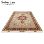 ペルシャ絨毯- 【タブリーズ産】ヘリス柄 シルク装飾が映える手織りペルシャ絨毯（約6㎡）※類似デザイン - 画像 2