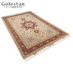 ペルシャ絨毯- 【タブリーズ産】ヘリス柄 シルク装飾が映える手織りペルシャ絨毯（約6㎡）※類似デザイン - 画像 3